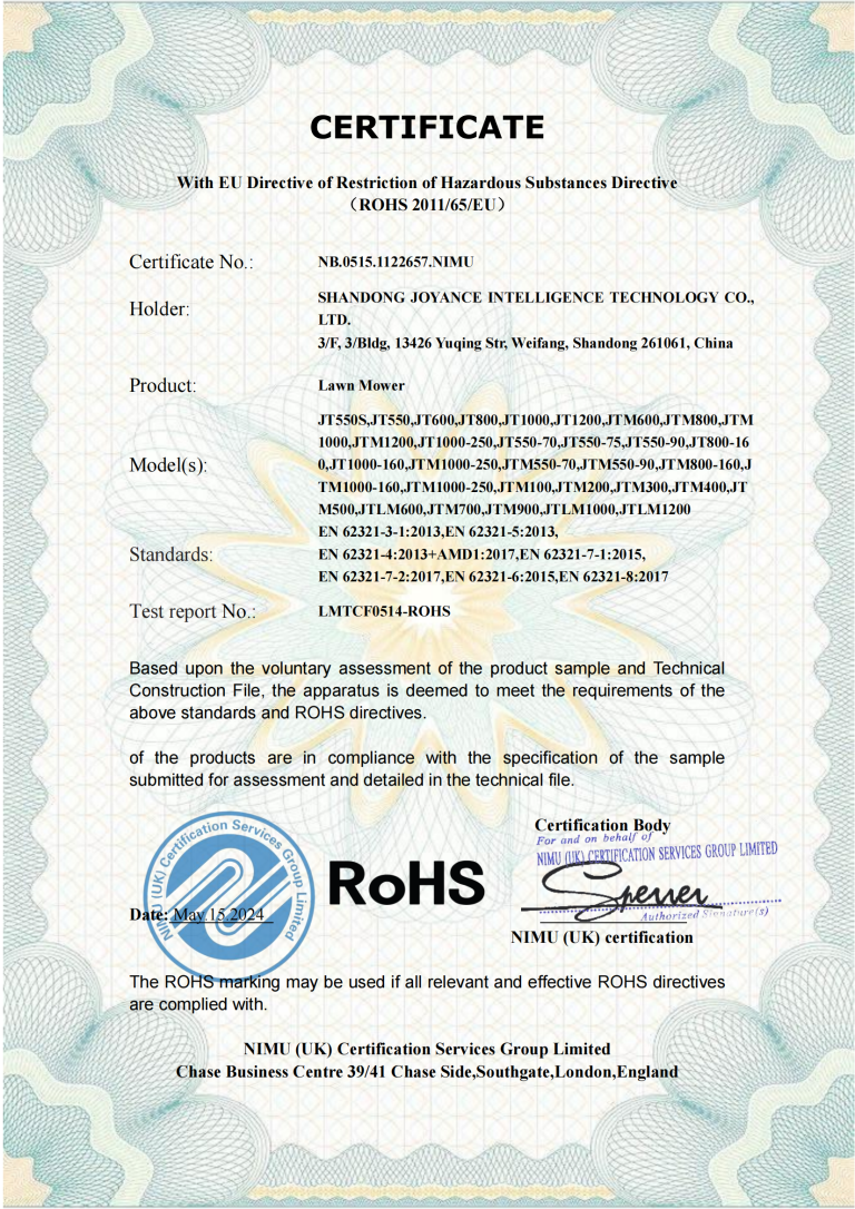 Cleaning drone with ROHS Certification