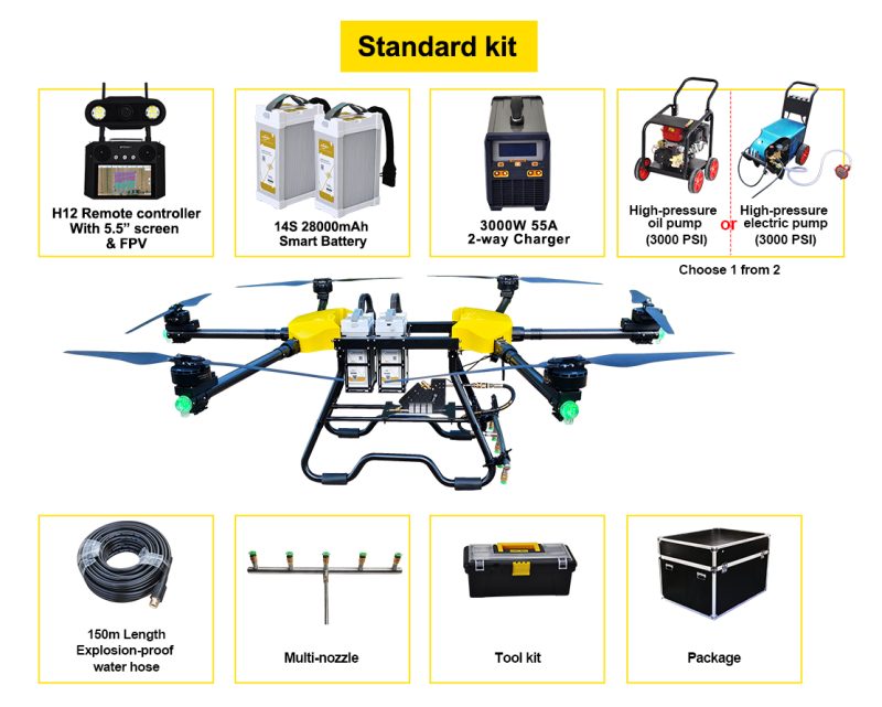 Most popular buildings cleaning drone  Solar panels cleaning drone   JTC150 - Image 8